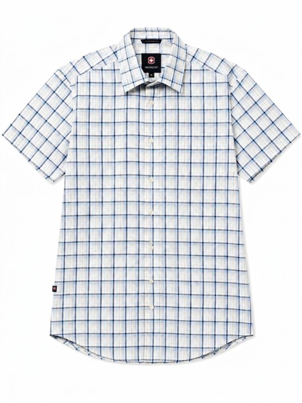 Victorinox Men's Short Sleeve Checkered Shirt